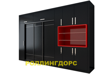Встраиваемый шкаф с распашными дверями на заказ