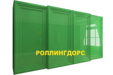 Шкаф-купе премиум в зеленом глянце