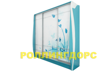 Голубой шкаф купе