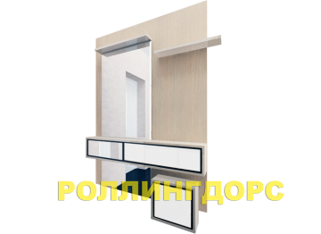 Зеркало с подвесными тумбами в прихожую