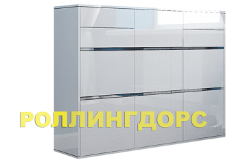 Белый глянцевый комод в спальню