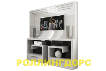 Эксклюзивная тумба под ТВ в белом глянце