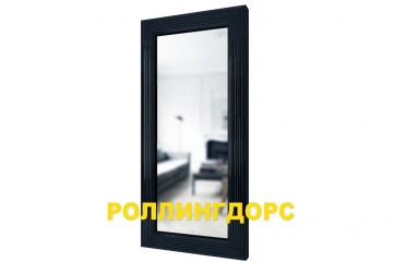 Напольное зеркало в черном глянце